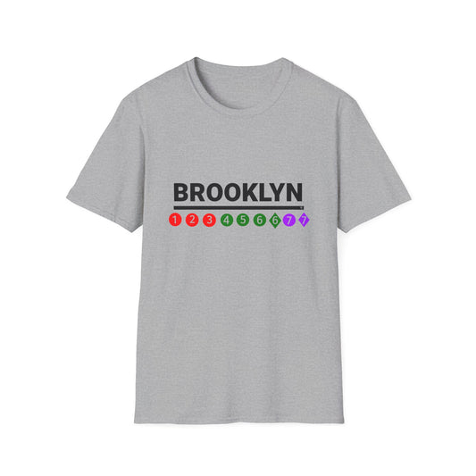 " Brooklyn" NYC Subway 123 Line T-Shirt